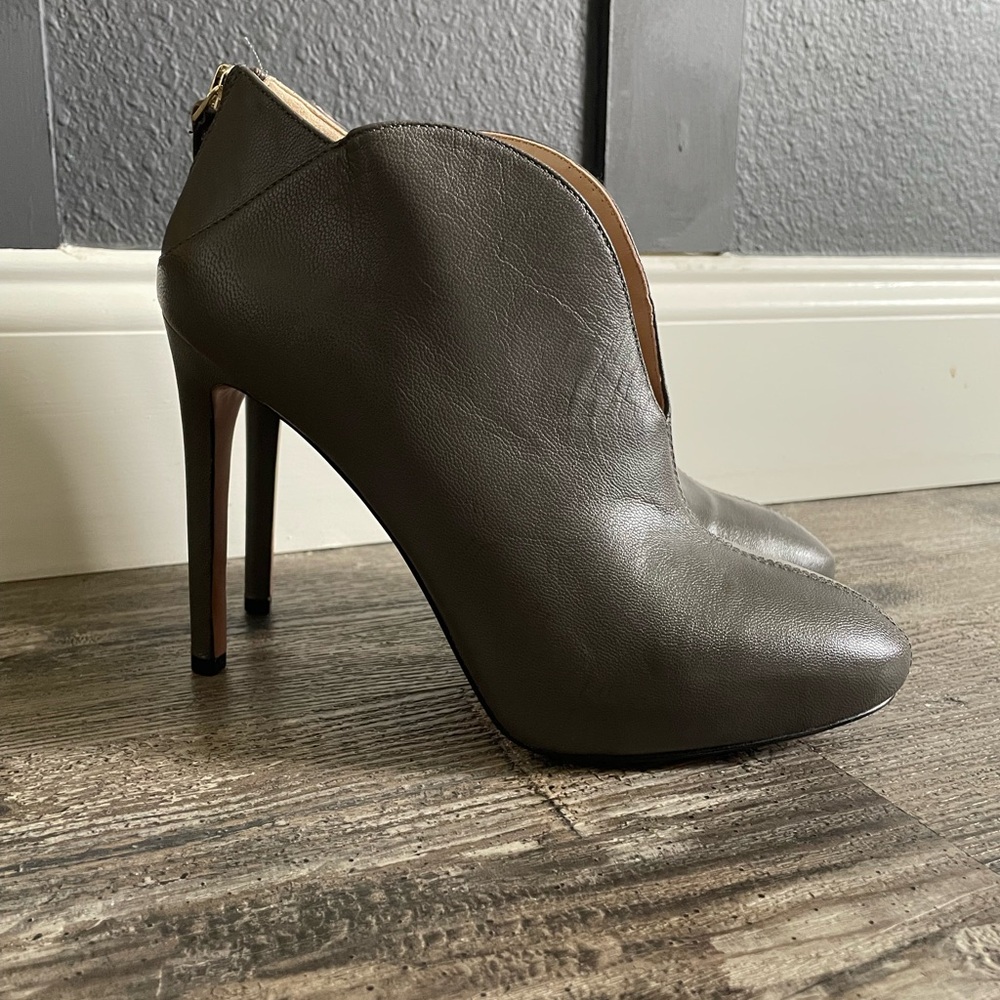 Nine West Gray Heeled Boots with Stiletto Heel